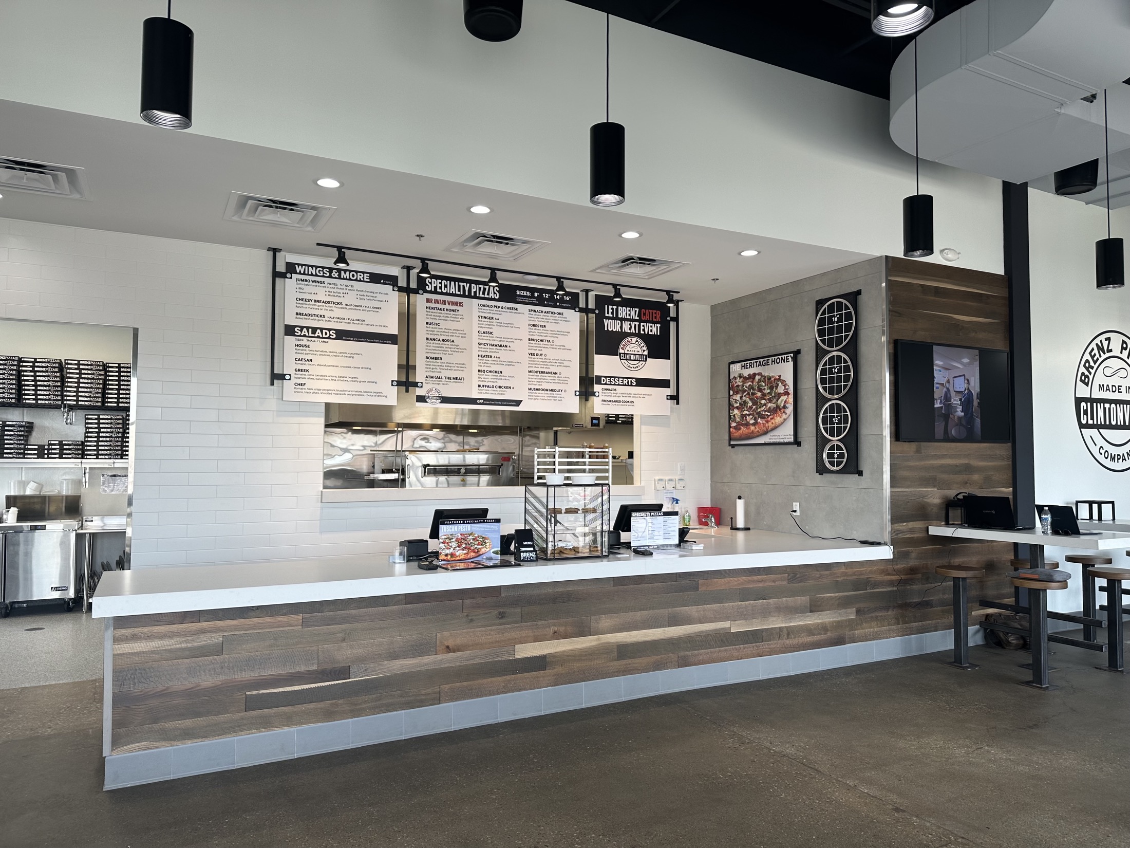 Brenz Pizza restaurant buildout by McKee Giuliani Builders